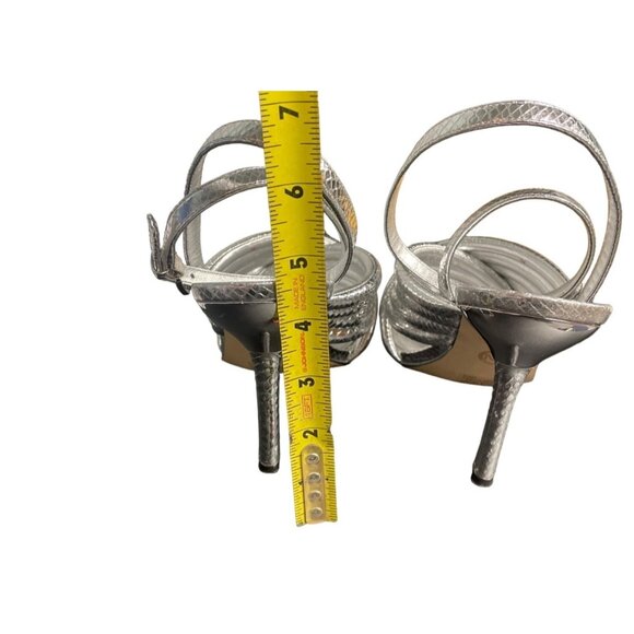 Michael Kors Women's Silver Shoes/Heels/4" Heel Size9 SKU 1789 - Picture 4 of 5